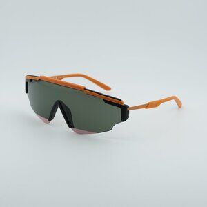NIKE MARQUEE EDGE FN 815 Sunglasses Orange Shield Frame, Grey Lenses